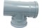 Крестовина двухплоскостная для внутренней канализации, 110/110/50, 87 градусов, правая, полипропиленовая, серая 4933