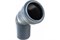 Отвод для внутренней канализации,  40мм, 45 градусов, полипропиленовый, серый 17589