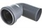 Отвод для внутренней канализации,  50мм, 87 градусов, полипропиленовый, серый 8