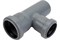 Тройник для внутренней канализации,  50х40мм, 87 градусов, полипропиленовый, серый 29739