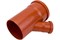Тройник для наружной канализации, 110х50мм, 45 градусов, полипропиленовый, оранжевый 48861