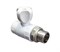 Кран шаровый PPRC 25x1/2" НР(г), прямой, с накидной гайкой, полипропиленовый, белый 43279
