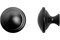 Ручка-кнопка мебельная STAHLBURO А304, 30мм, матовый черный, 2шт в упаковке 89324