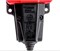 Колодка для удлинителя NE-AD 4123, трехместная, 16A, 220-240В, IP54, 3500Вт, с заземлением, с заглушкой, каучук, красный 89847