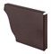 Заглушка желоба водосточного, 230мм, квадратная, оцинкованная сталь с покрытием, RAL 8017 коричневая 20906