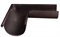 Угол желоба водосточного, диаметр 120мм, наружный, оцинкованная сталь с покрытием, RAL 8017 коричневый 20912
