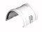 Соединитель желоба водосточного, пластиковый ПВХ, белый 30952
