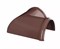 Угол желоба водосточного, 125/82мм, 90 градусов, пластиковый ПВХ, RAL 8017 коричневый 30955