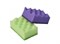 Губка для посуды MASTER FRESH STRONG effect С0006512, 95x65x35мм, поролон с чистящем слоем, рельефная, упаковка 5шт. 9537