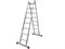 Лестница универсальная, двухсекционная, 2х10 ступеней, высота 2.82-4.78м, алюминиевая 14927
