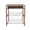 Банкетка-этажерка для обуви Nika БП1-1/К, 44x33x51.6см, 2 полки, мягкое сиденье 39x30.5см, мягкое сидение, коричневый 84921