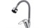 Смеситель для кухни D-LIN D150628-2T, с гибким изливом, однорычажный, серый, силикон 89503