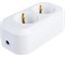 Колодка для удлинителя IONICH UNIVersal 1520, двухместная, 16А, 250В, IP20, с заземлением, белая 80226