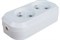 Колодка для удлинителя MAKEL 101, двухместная, 10А, 250В, IP20, 2200Вт, без заземления, АБС-пластик, белый 88196