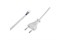Шнур сетевой REXANT 11-1147, ШВВП 2х0.75мм2, 230В,  IP20, 1.8м, белый 73327