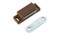 Магнит мебельный малый 00757, 46x18x12мм, коричневый 38043