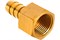 Штуцер для шланга, 1/2", с внутренней резьбой 14мм, латунный 18364