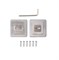 Фиксатор для защелки двери Code Deco WC-2207-CRM/CR, матовый хром 80014