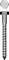 Шуруп глухарь (болт сантехнический) с шестигранной головкой оцинкованный 6х140мм - фото 15146
