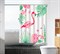 Шторка для ванной комнаты тканевая Розовый фламинго MZ-103, 180x180см, водонепроницаемая - фото 29313