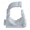 Кронштейн/держатель для труб 16мм, полипропиленовый, с креплением, белый 1765