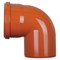 Отвод канализационный 110мм 87 градусов, наружный, полипропиленовый, оранжевый 12490 - фото 33061 Отвод канализационный 110мм 87 градусов, наружный, полипропиленовый, оранжевый 12490 - фото 33061