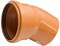 Отвод канализационный 110мм 45 градусов, наружный, полипропиленовый, оранжевый 12489 Отвод канализационный 110мм 45 градусов, наружный, полипропиленовый, оранжевый 12489