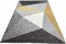 Ковер Фиеста 36303-37226, 60х110см, прямоугольный, серый с рисунком - фото 40487