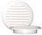 Решетка вентиляционная EVENT ПКР170/125, диаметр 125мм, с фланцем, с жалюзи, круглая, пластиковая, белая - фото 42284