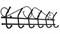 Вешалка настенная Ажур-6 ВНА201Ч, 710x210x80мм, металл, черная - фото 42571