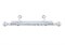 Карниз Валанс, 2-рядный, 3м, круглый для штор, белое серебро/патина, металлический, с наконечниками - фото 47088