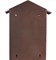 Ящик почтовый Домик Элит, 350х105х280мм, с замком, коричневый 25759