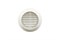 Решетка вентиляционная EVENT Э165/125Р, круглая, разъемная, диаметр 125мм, с москитной сеткой, пластиковая, белая, наклонные жалюзи - фото 52577