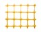 Сетка садовая ЗР-15/1/20, высота 1м, ячейка 20x20мм, в рулоне 20м, пластиковая, яркая желтый, на метраж - фото 56424