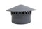 Зонт/дефлектор канализационный, диаметр 110мм, полипропилен, серый - фото 57385