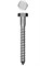 Шуруп глухарь (болт сантехнический) с шестигранной головкой оцинкованный 6х130мм - фото 57445