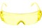Очки защитные Сибртех открытого типа, ударопрочный поликарбонат, боковая и верхняя защита, желтые - фото 65157