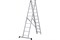 Лестница-трансформер алюминиевая трехсекционная  Новая Высота NV 1230310, 3х10 ступеней - фото 67781