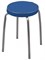 Табурет Nika Фабрик2 ТФ02, круглый, мягкое сиденье, 32см, синий - фото 68653