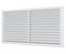 Решетка вентиляционная 1122С, 217x113мм, с москитной сеткой, пластиковая, белый - фото 68870