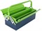 Ящик для инструмента Сибртех 90750, 430х200х160мм, металлический, зеленый, три секции 68171