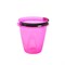 Ведро хозяйственное Лайт, с крышкой, 5л, полипропиленовое, розовой - фото 80796