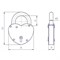 Замок навесной СТАРТ ЗВ С-2 Сердечко, красный, сувальдный 37978