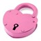 Замок навесной СТАРТ ЗВ С-2 Сердечко, розовый, сувальдный 37980