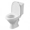 Унитаз-компакт Santeri Форвард, нижняя подводка, однорежимная арматура, косой выпуск, сиденье полипропилен, белый 53600