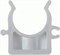 Крепеж-клипса для полипропиленовой трубы PPRC, 16мм, белый 19131